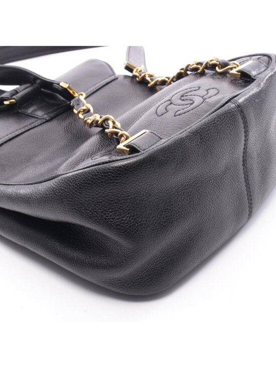 Chanel Backpack Triple CC Logo Black Caviar Leather Coco main image 5
